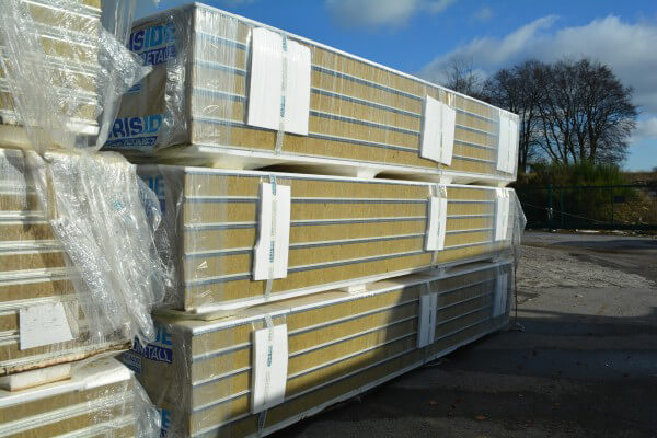 rockwool Panels in yard